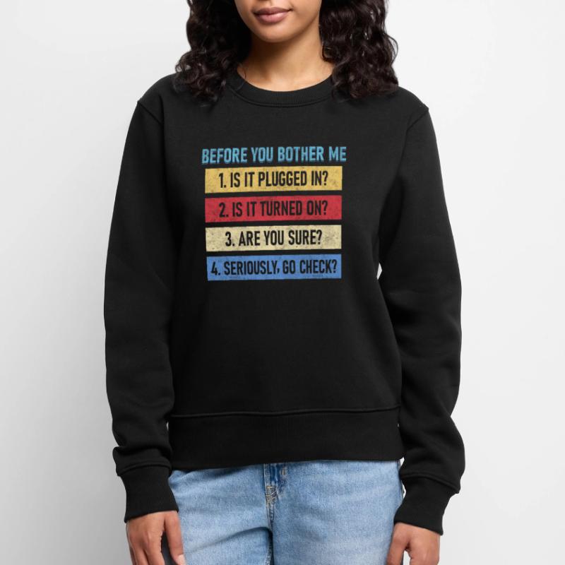 Computer Whisperer Tech Support Computer Women's Premium Organic Jumper