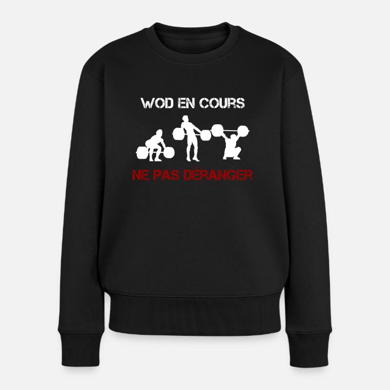 T-shirt OQP Blanc - dos - Pull Premium bio Femme - noir