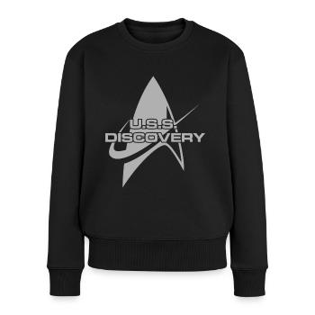 Star Trek Discovery Delta Abzeichen - Frauen Premium Bio Pullover - Schwarz - Vorne - Julia (174cm)