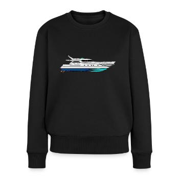 Bateau rapide - Pull Premium bio Femme - noir - Devant - Julia (174cm)