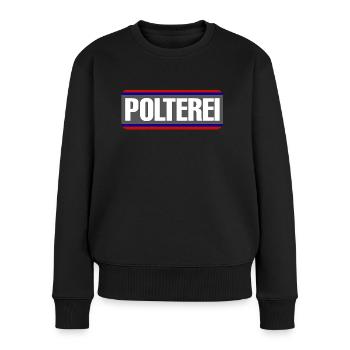 Polterei Spaß Junggesellenabschied - Frauen Premium Bio Pullover - Schwarz - Vorne - Julia (174cm)