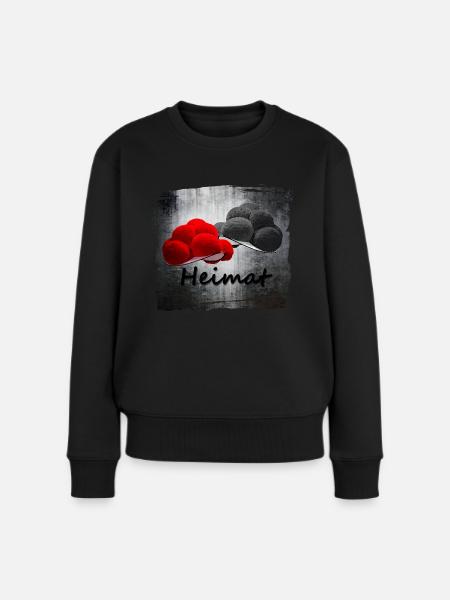 Bollenhüte Heimat ART 1.0 - Frauen Premium Bio Pullover - Schwarz