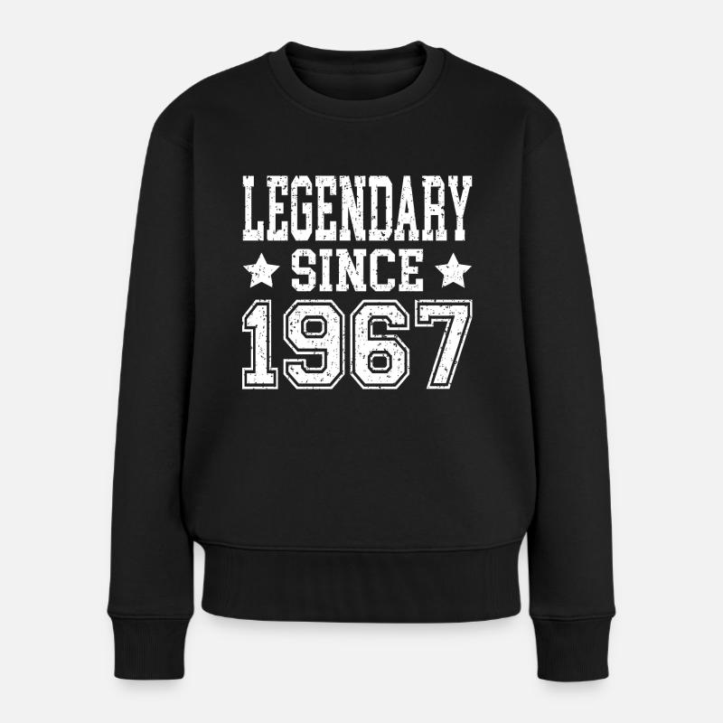 Legendary since 1967 - Frauen Premium Bio Pullover - Schwarz