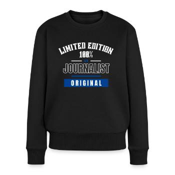 Limited Edition 100% - Journalist - Original - Frauen Premium Bio Pullover - Schwarz - Vorne - Julia (174cm)