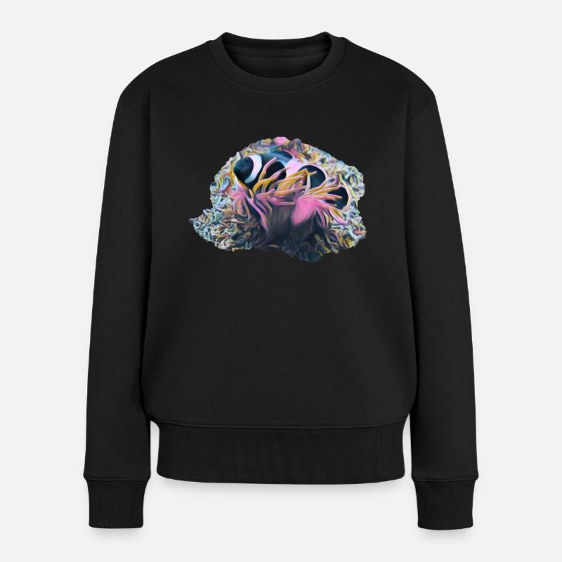 Clownfisch - Frauen Premium Bio Pullover - Schwarz