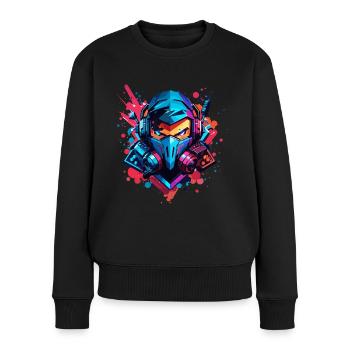 Gamer Gaming Games - Women's Premium Organic Jumper - black - Front - Julia (174cm)