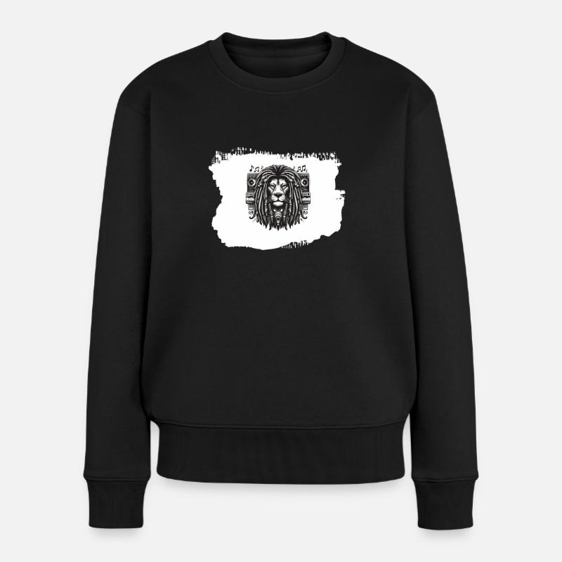 Reggae-Jam - Frauen Premium Bio Pullover - Schwarz