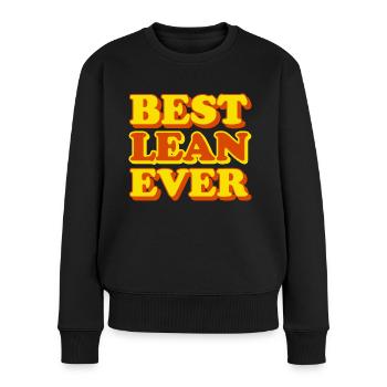 Lean First Name Funny Gift - Women's Premium Organic Jumper - black - Front - Julia (174cm)