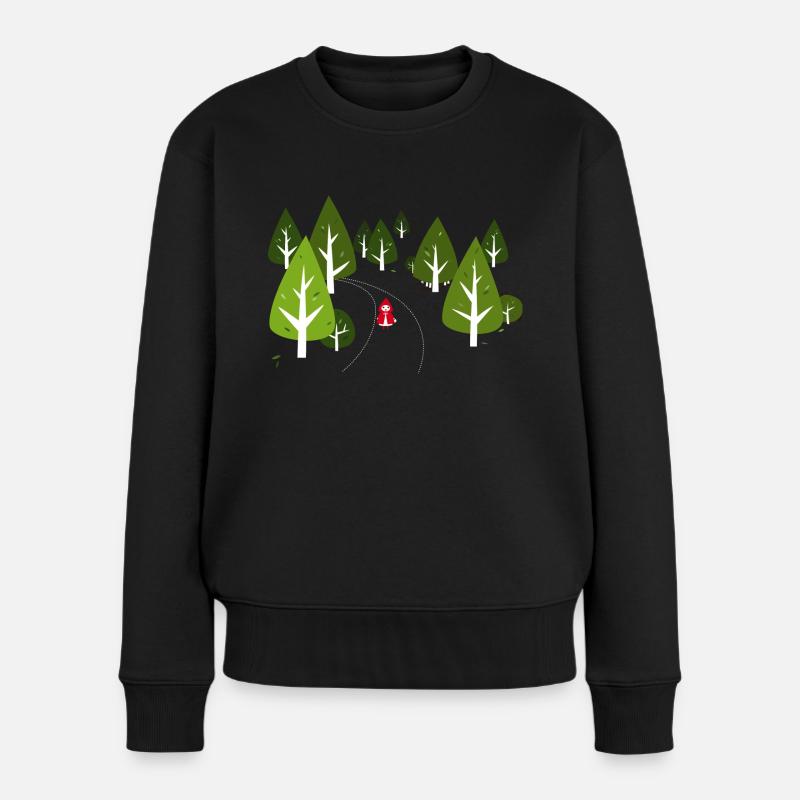 Rotkäppchen - Frauen Premium Bio Pullover - Schwarz