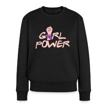 Féminisme Droits des femmes - Pull Premium bio Femme - noir - Devant - Julia (174cm)