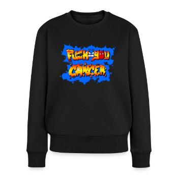 Fuck you Cancer - Pull Premium bio Femme - noir - Devant - Julia (174cm)