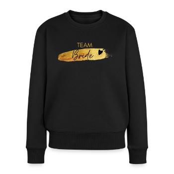 Team Bride - Enterrement de vie de jeune fille - Pull Premium bio Femme - noir - Devant - Julia (174cm)