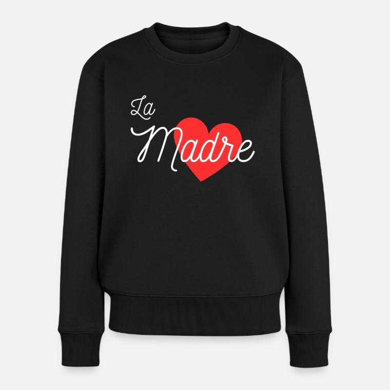 Désigne La Madre - Idée fête de mère - Pull Premium bio Femme - noir