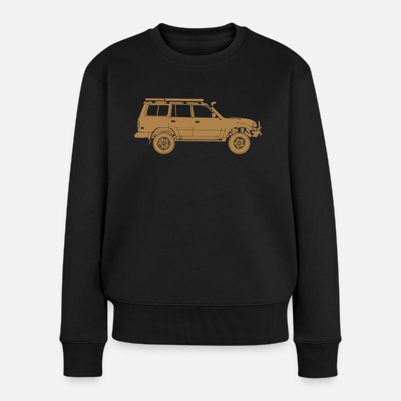 Geländewagen - Frauen Premium Bio Pullover - Schwarz