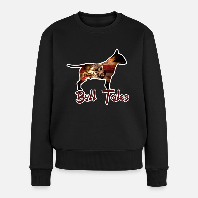 pit bull, american staff - Frauen Premium Bio Pullover - Schwarz