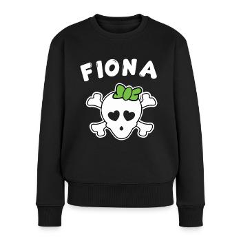 Pirate Fiona Design pour les filles et les femmes - Pull Premium bio Femme - noir - Devant - Julia (174cm)