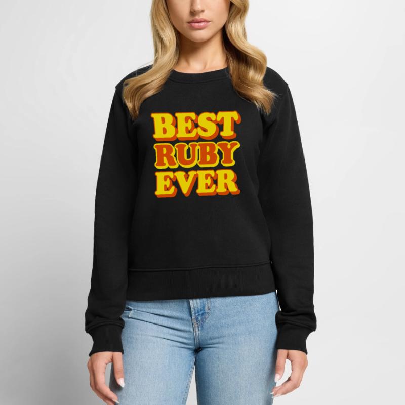 Ruby First Name Funny Gift Women's Premium Organic Jumper