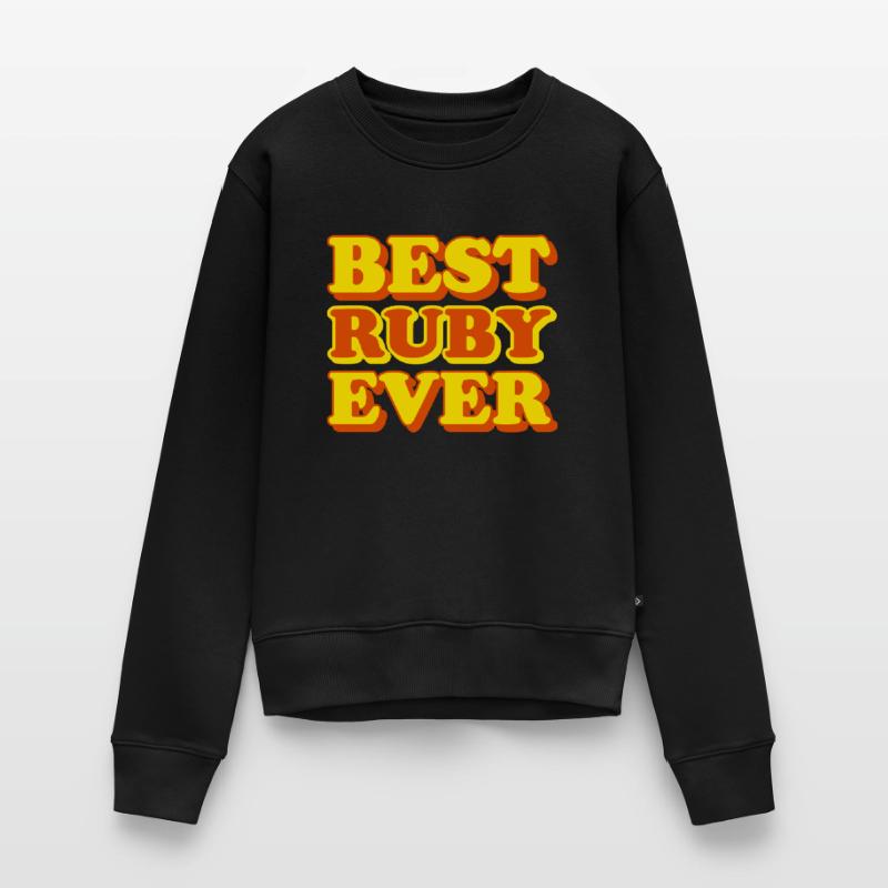 Ruby First Name Funny Gift Women's Premium Organic Jumper