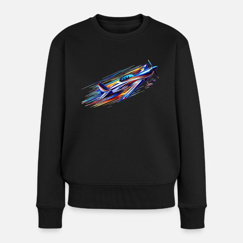 Avion de voltige - Pull Premium bio Femme - noir