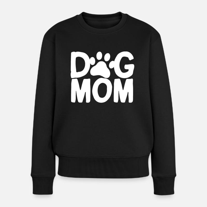 MAMAN DE CHIEN Blanc - Pull Premium bio Femme - noir