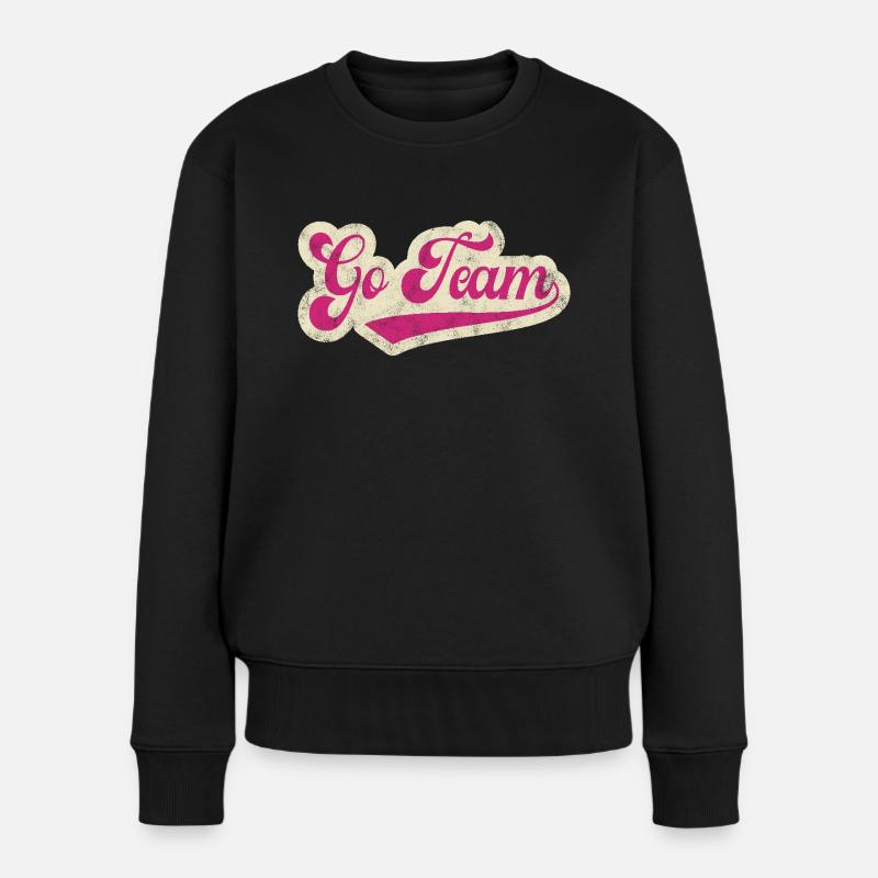 Zum Team - Frauen Premium Bio Pullover - Schwarz