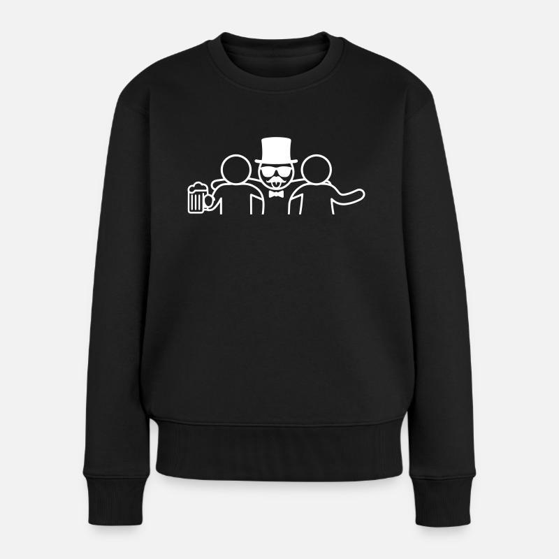 Groupe de célébration d’enterrement de vie de garçon - Pull Premium bio Femme - noir