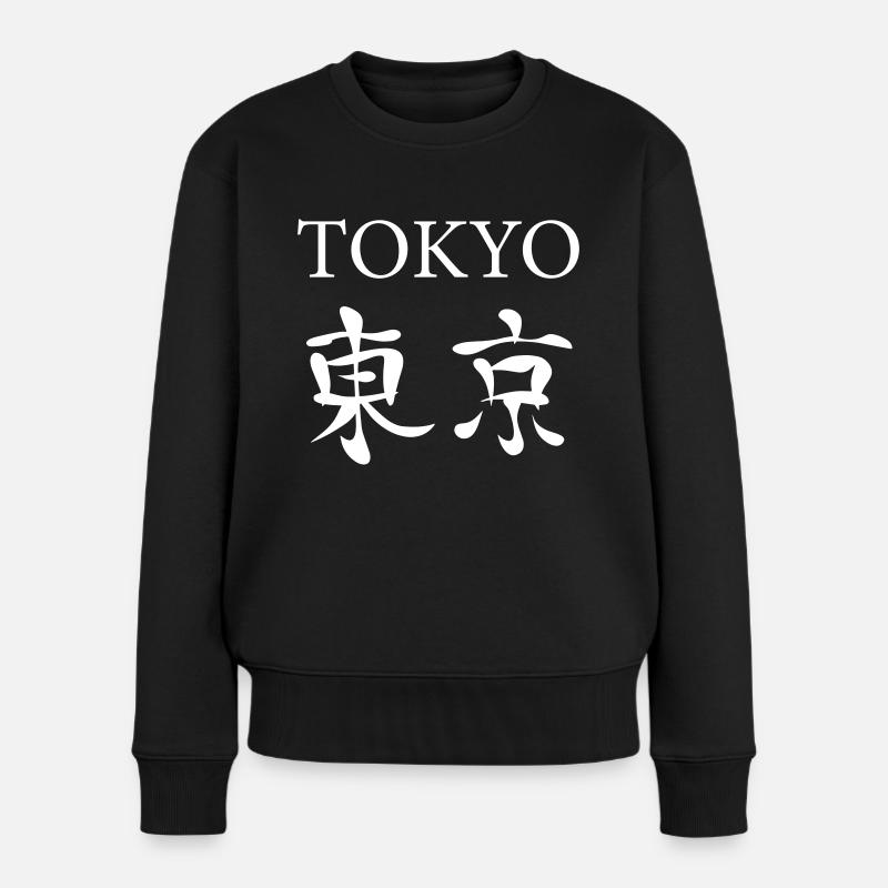Tokyo - Frauen Premium Bio Pullover - Schwarz