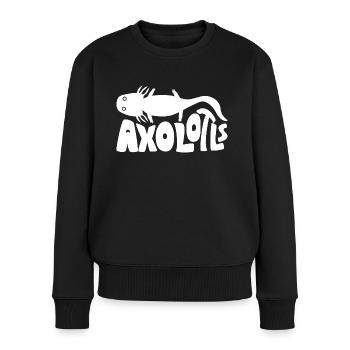 axolotl - Pull Premium bio Femme - noir - Devant - Julia (174cm)