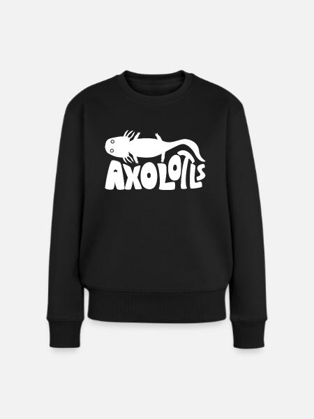 Axolotl - Frauen Premium Bio Pullover - Schwarz
