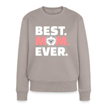 Spitz - Frauen Premium Bio Pullover - Taupe - Vorne - Julia (174cm)
