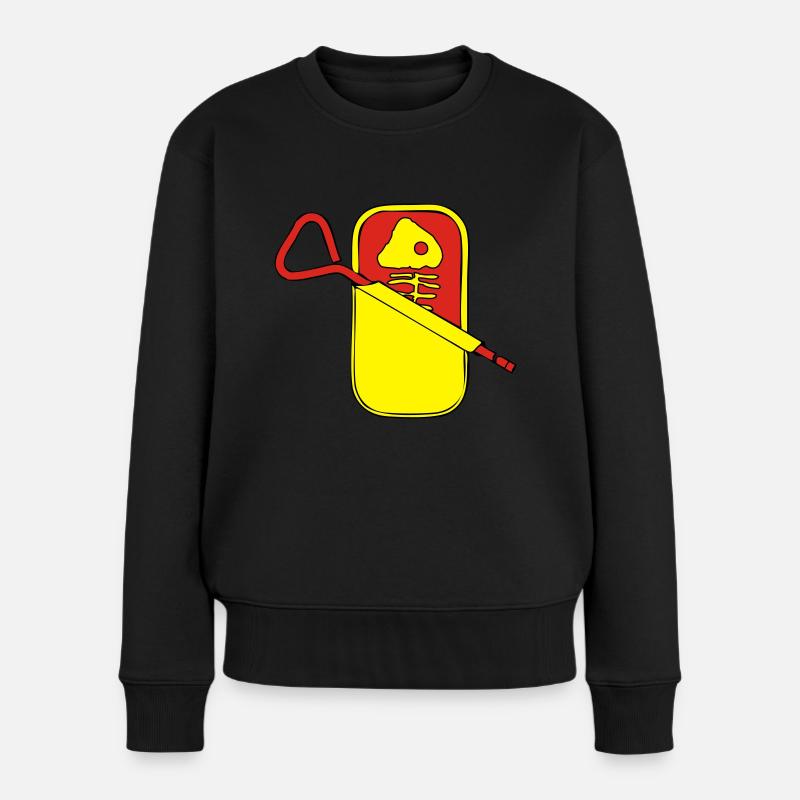 boîte de sardine - Pull Premium bio Femme - noir