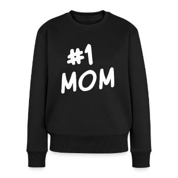 Best 1 mom ever - Women's Premium Organic Jumper - black - Front - Julia (174cm)