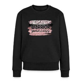 Save the Boobies warrior princess - Women's Premium Organic Jumper - black - Front - Julia (174cm)