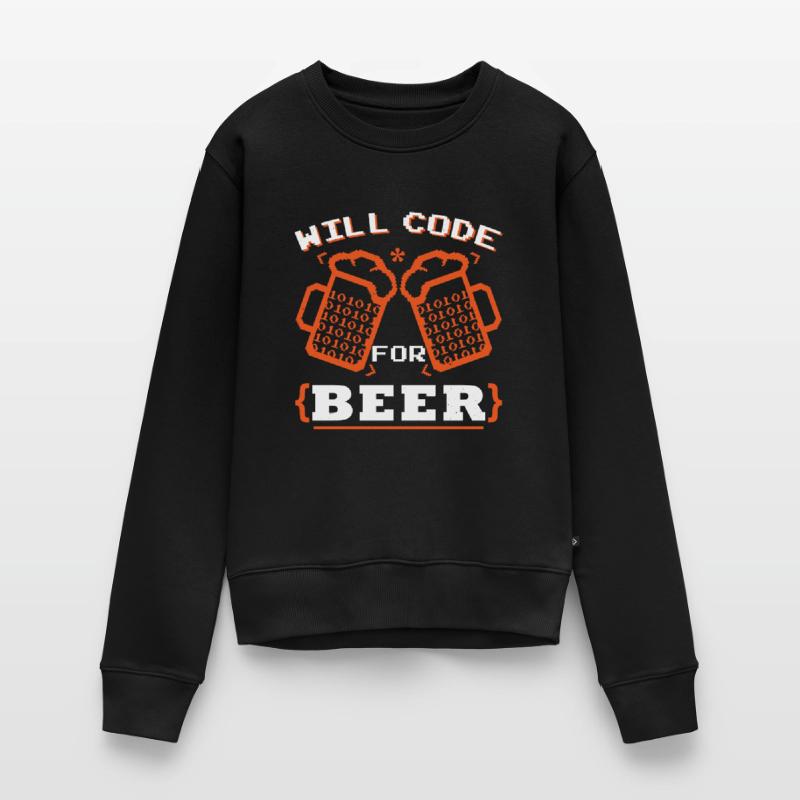 Will Code For Beer Women's Premium Organic Jumper