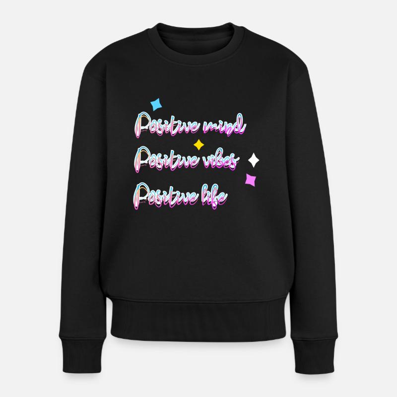 Positive - Women's Premium Organic Jumper - black