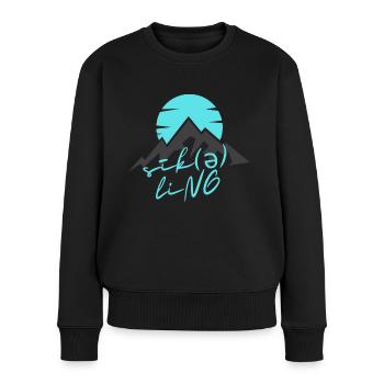 Cycling is a passion - Women's Premium Organic Jumper - black - Front - Julia (174cm)