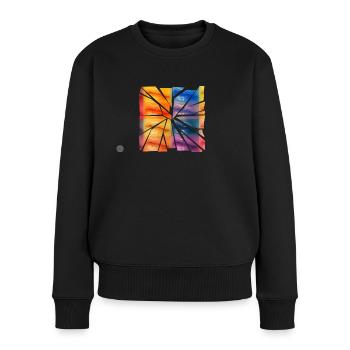 Splitter Lips - Frauen Premium Bio Pullover - Schwarz - Vorne - Julia (174cm)