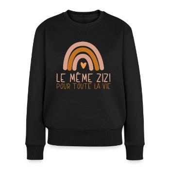 EVJF Future Mariée Humour Zizi Bride Team Mariée - Pull Premium bio Femme - noir - Devant - Julia (174cm)