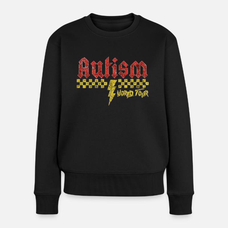 Sensibilisation à l’autisme différent différent mieux - Pull Premium bio Femme - noir