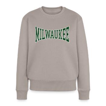 Milwaukee - Women's Premium Organic Jumper - taupe - Front - Julia (174cm)