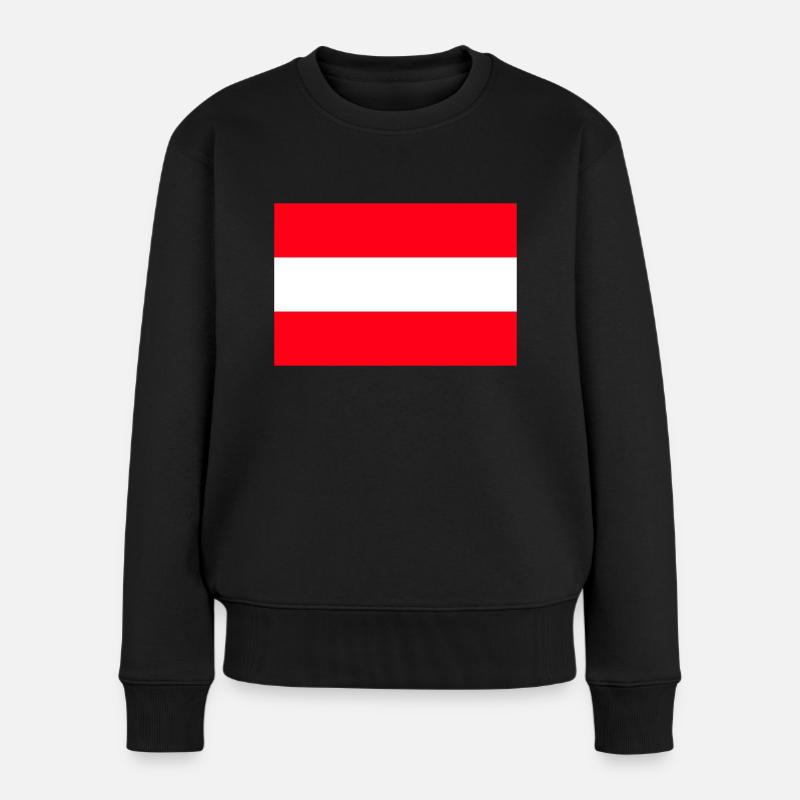 Österreich - Frauen Premium Bio Pullover - Schwarz
