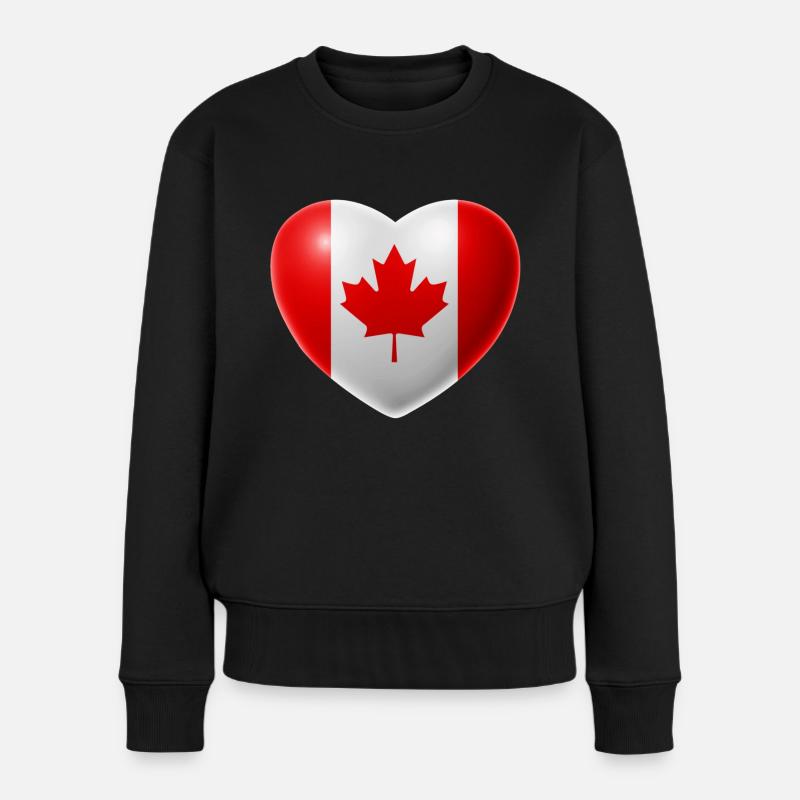 Heart (Canada / Canada) - Women's Premium Organic Jumper - black