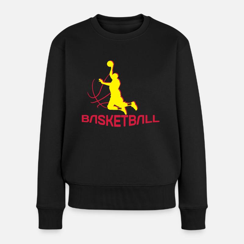 basketball.ai - Frauen Premium Bio Pullover - Schwarz