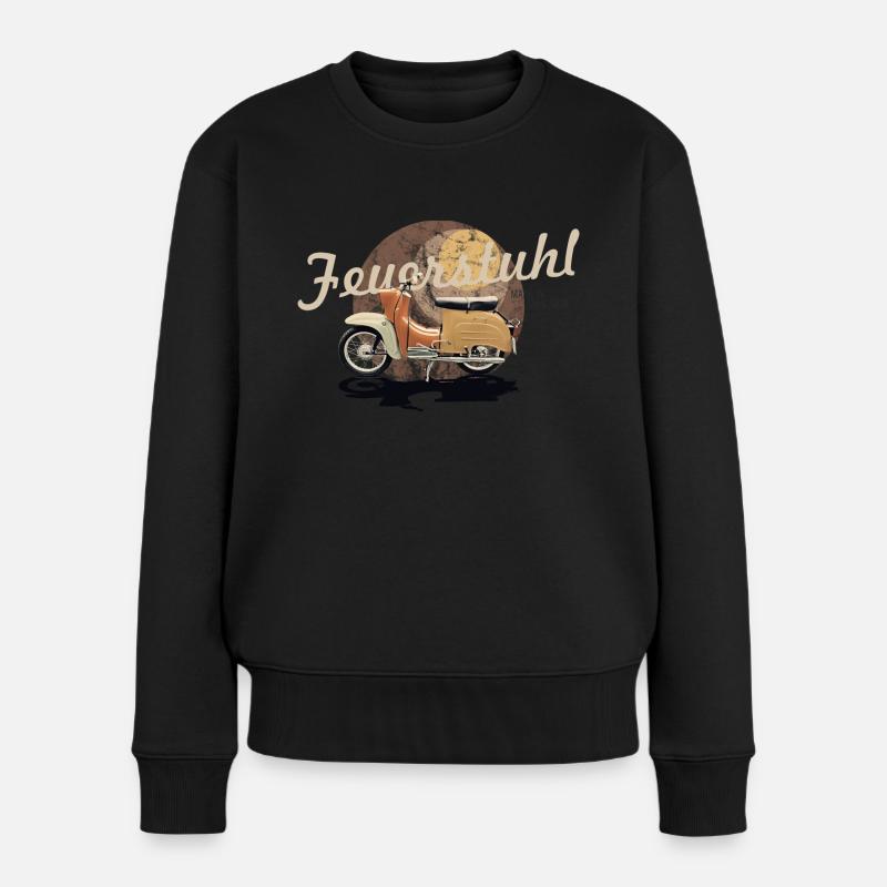 feuerstuhl schwalbe simson suhl - Frauen Premium Bio Pullover - Schwarz