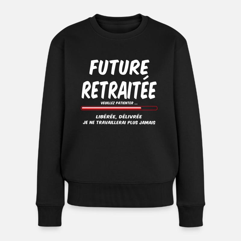 Future retraitée - Pull Premium bio Femme - noir