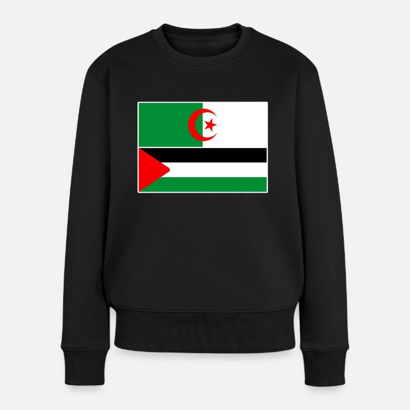 Algérie Palestine - Pull Premium bio Femme - noir
