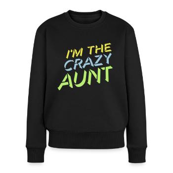 à The Crazy Aunt - Pull Premium bio Femme - noir - Devant - Julia (174cm)