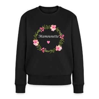 Mamounette - Pull Premium bio Femme - noir - Devant - Julia (174cm)