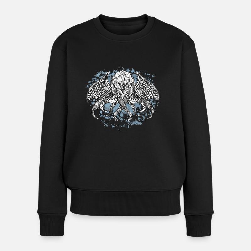 Cthulhu-Tinte - Frauen Premium Bio Pullover - Schwarz