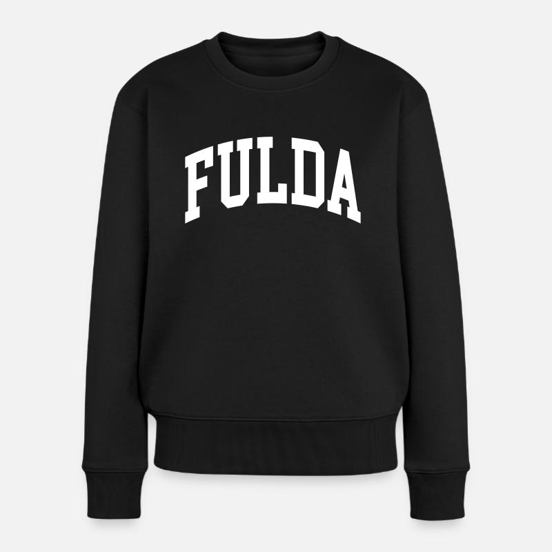Fulda - Frauen Premium Bio Pullover - Schwarz